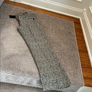 Patterned Gray/black/gold Women Jeans